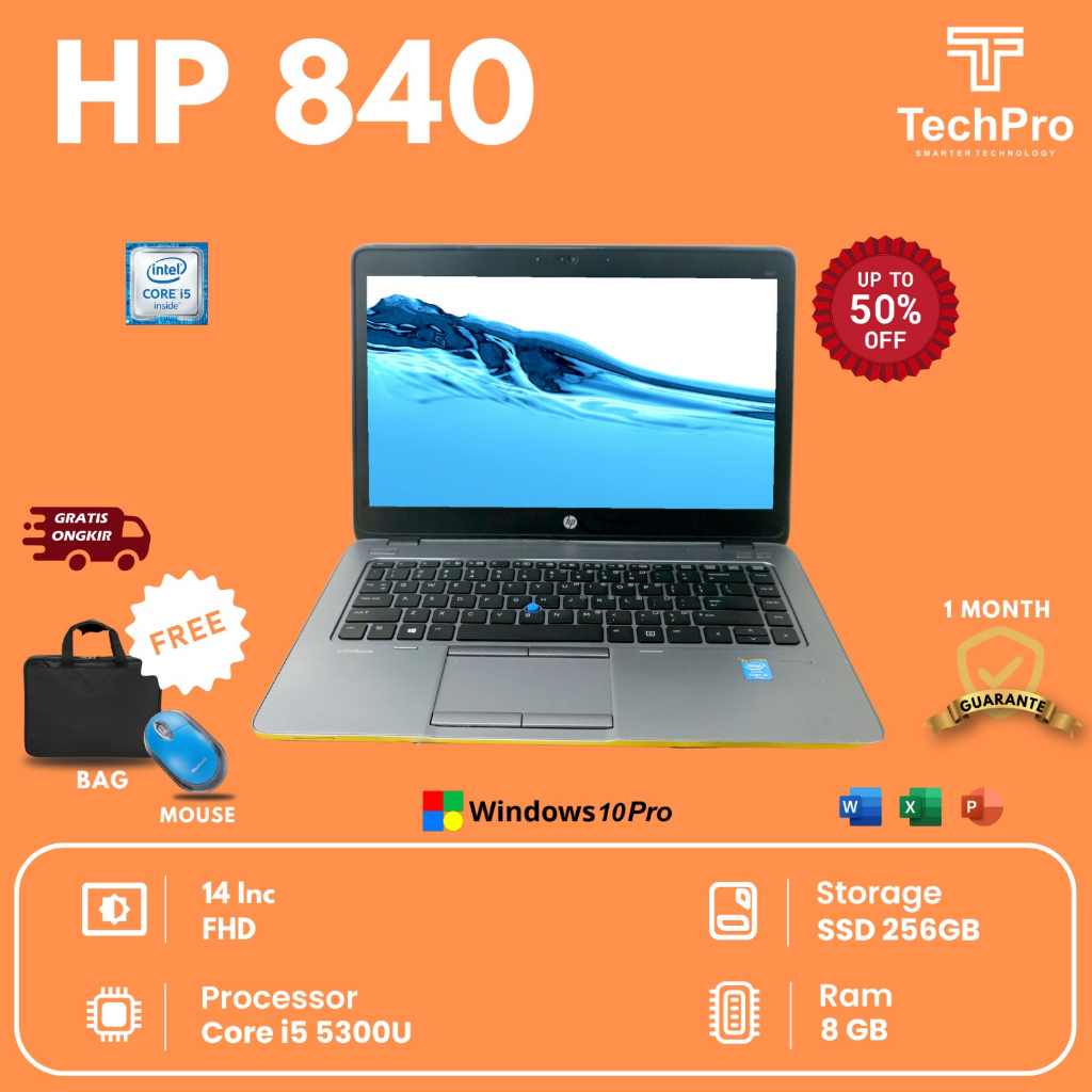 LAPTOP HP ELITEBOOK 840 G3 I5 GEN 6 RAM 8 SSD 256  Peningkatan baru laptop original berkualitas Mulu