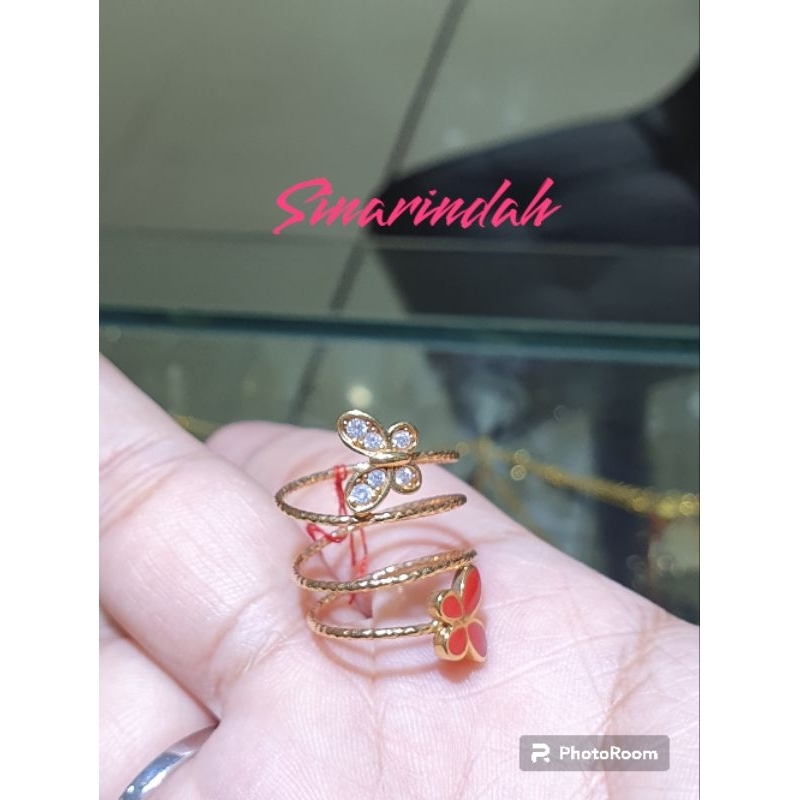 cincin spiral kupukupu warna 700