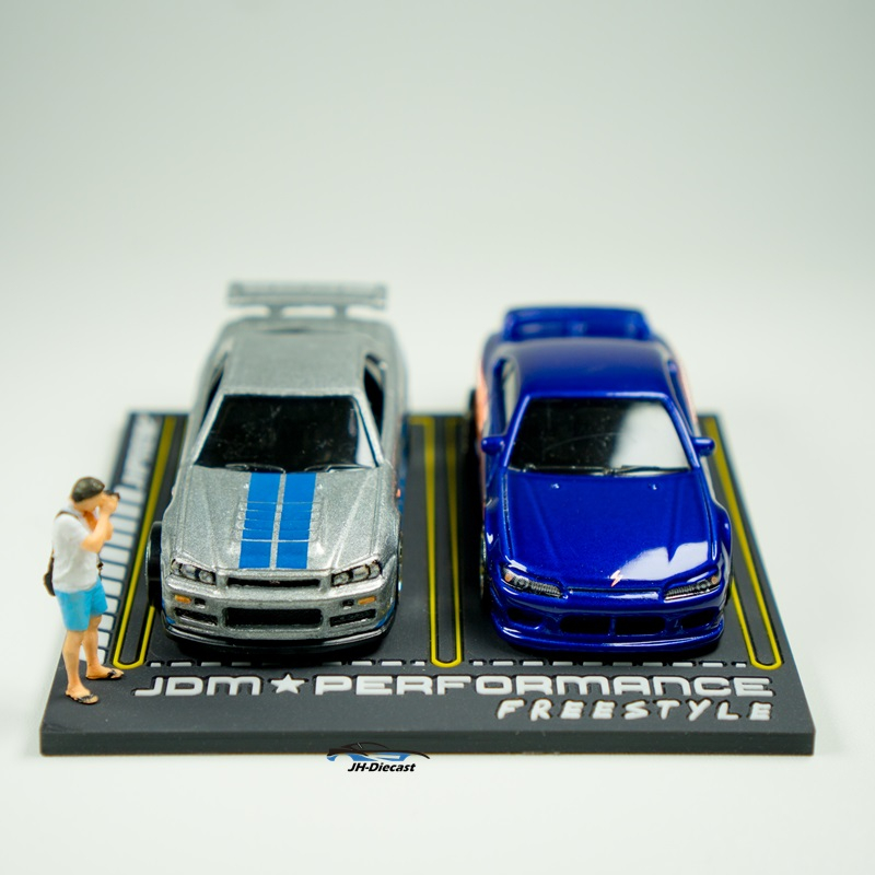 Jhpro - Mini Diorama Diecast Parkiran Jdm Japan Mobil Skala 1/64