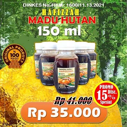 

Madu Hutan Jambi Asli 150ml terdaftar dinkes & Uji Lab
