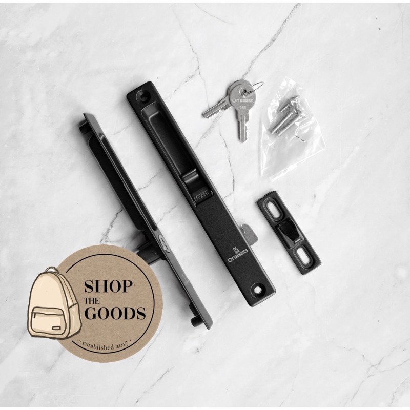 KUNCI PINTU SLIDING TANAM ONASSIS BLACK