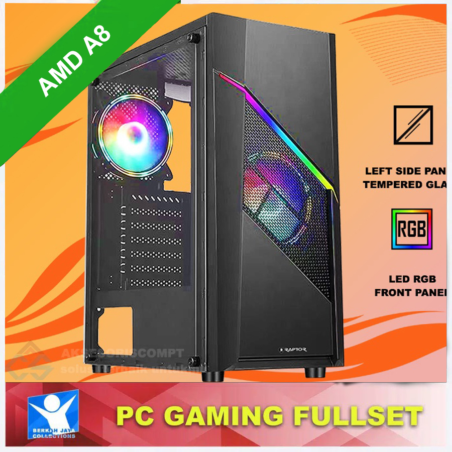 PC GAMING Fullset AMD A8 Raptor Murah