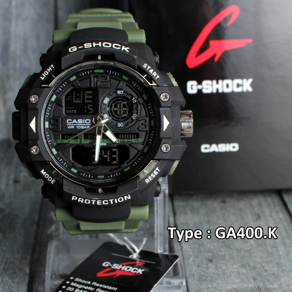 TERLARIS !!! Jam tangan G Shock GWN-8600 Dual time digital analog pria &amp; anak anti air