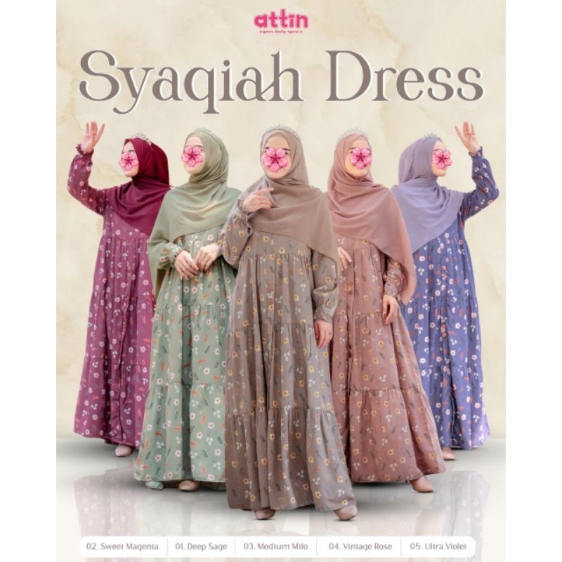 SYAQIAH DRESS (GAMIS ONLY) BY ATTIN HIJAB