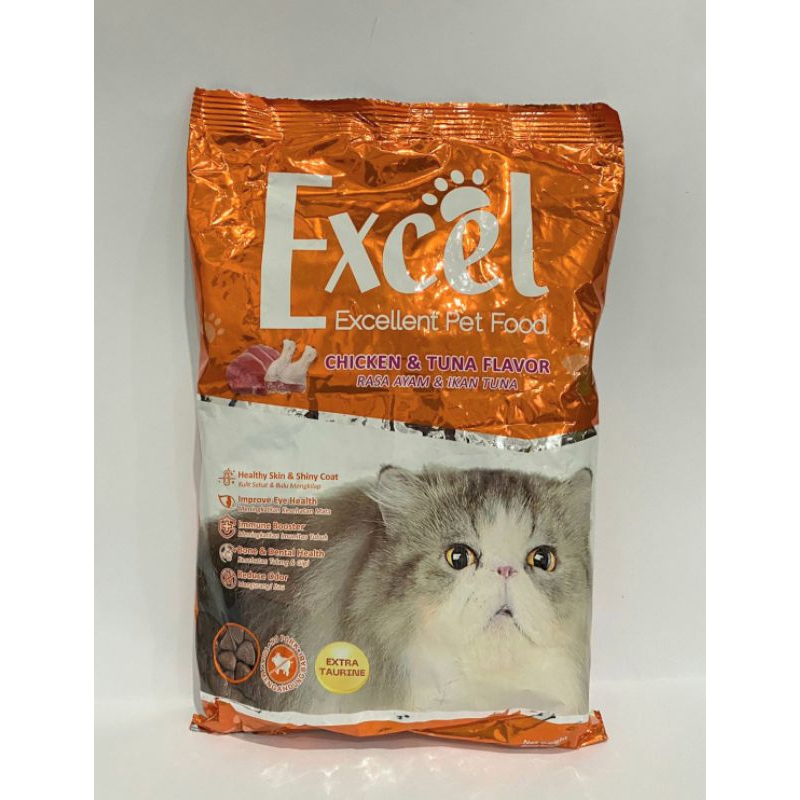 EXCEL CHICKEN & TUNA ( PROMO) / excel / pakan kucing / makanan kucing / makanan kucing murah