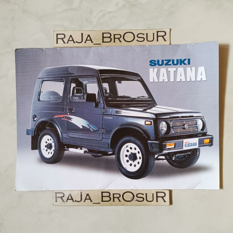 Poster brosur katalog flyer jadul lawas Suzuki Katana