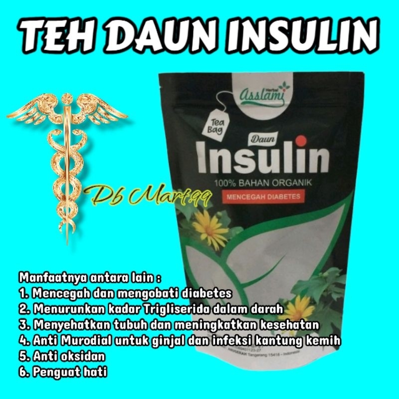 

Teh Herbal Daun Insulin 100% bahan organik - Teh Celup Mencegah Diabetes