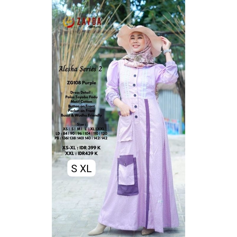 COD Gamis Alesha Zg 108 Zayda Terbaru 2023