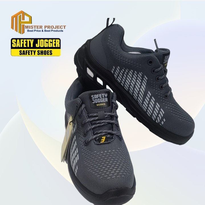 Sepatu Safety Jogger Fitz Grey S1P Safety Jogger