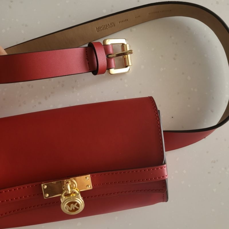 MICHAEL KORS Signature Belt Bag L/XL Authentic New MK
