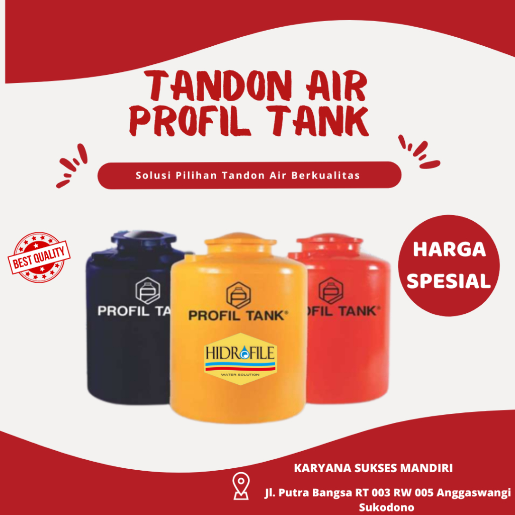Tangki Air Profil Tank 3600 Liter
