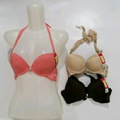 Bra kait depan halter neck bh tali leher