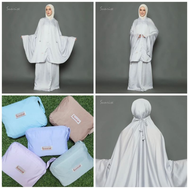 Mukena Travel|Sunrise|Dewasa|Gummy Series|2in1