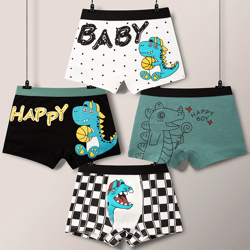 MISS'O BX1351 Boxer Celana Pendek Anak-anak Unisex Celana dalam CD katun Motif Kartun Lucu