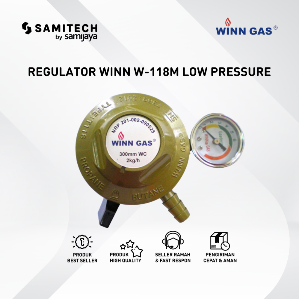 REGULATOR WINN GAS W-118M / W 118M / W 118 M TEKANAN RENDAH