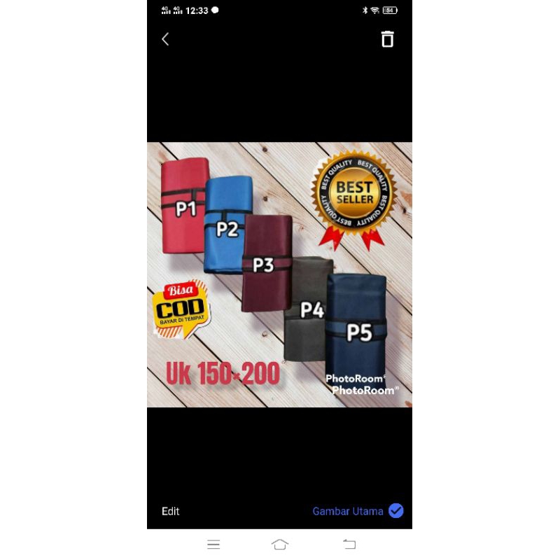 Karpet lantai Karpet Piknik Tikar Lipat Tikar Piknik Polos Jumbo.