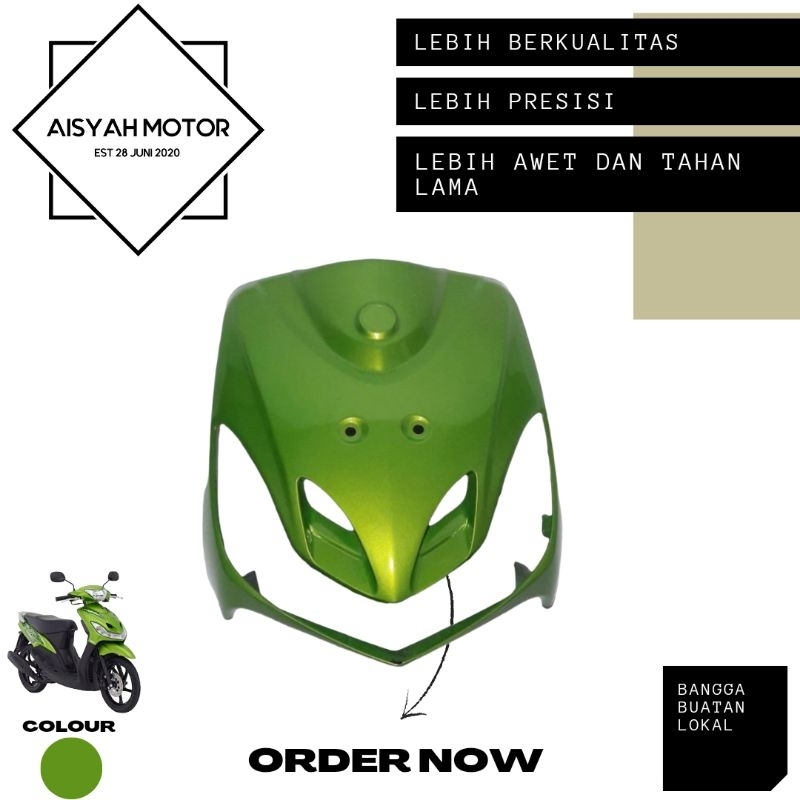 Cover Dasi Tameng Yamaha Mio Smile Warna Hijau