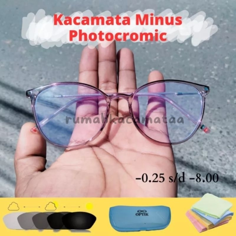 Paket Kacamata Minus Silinder -0.25 s/d -8.00 Minus Rabun Jauh Wanita Model Prem Kekinian