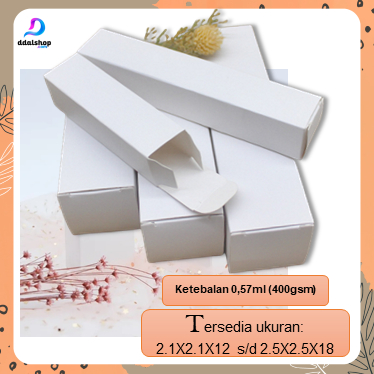 

Box Parfum Kardus Kotak Polos untuk Kemasan Botol Hampers Souvenir Dus kemasan 2,1 2,5