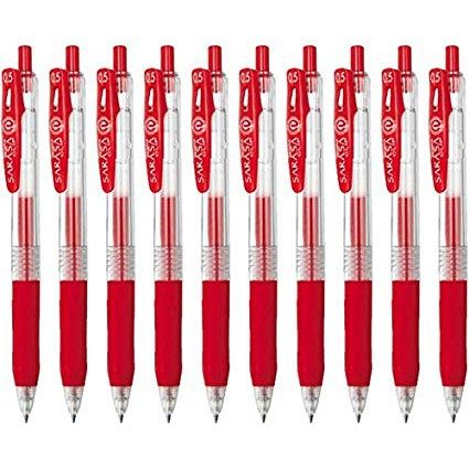

PULPEN / BOLPOIN / BALLPEN / GEL PEN ZEBRA SARASA CLIP RED ( PCS )