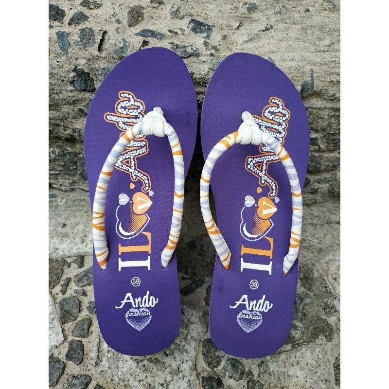 SANDAL ANDO LAVENIA - SANDAL JEPIT WEDGES CEWEK