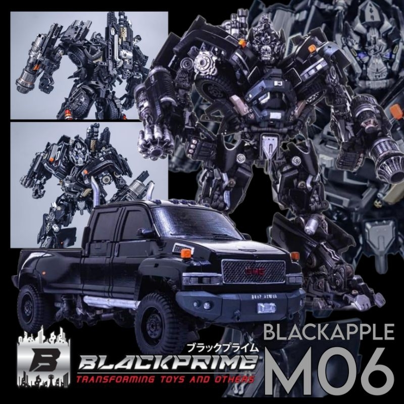 Black Apple IronHide BlackApple M06 ironhide Transform mainan robot truck