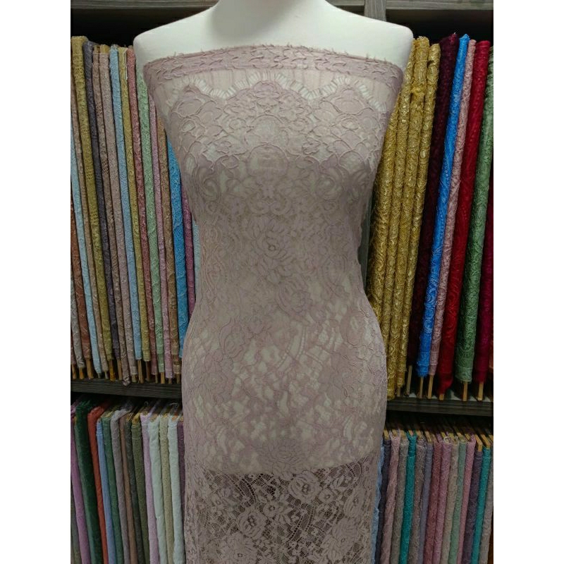 Brokat Semi Lace Panel D#tgm4326