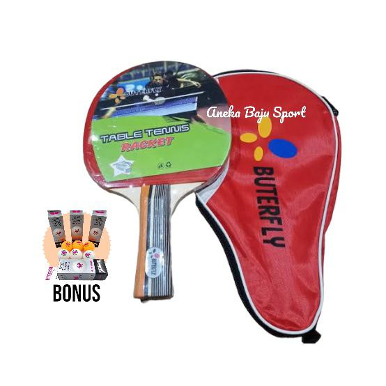 Bet Pingpong Buterfly Full Cover Free Bola Pingpong Buterfly Nittaku / BET TENNIS MEJA