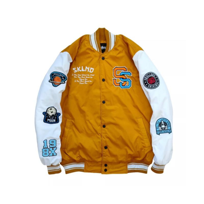 Jaket Varsity Pria Wanita Bordir