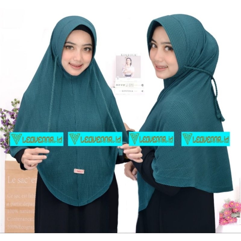 JILBAB PLISKET TALI ULIR (Tambang) dengan bahan serat sido yang di plisket dengan kualitas terbaik 