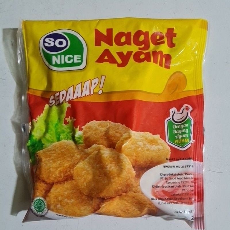 

So Nice Nugget Ayam Sedaaap 250gram dan 500gram