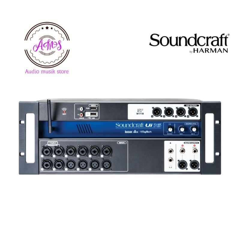 MIXER AUDIO DIGITAL SOUNDCRAFT UI 16/SOUNDCRAFT UI16/MIXER DIGITAL AUDIO RACKMON 16 CH SOUNDCRAFT UI