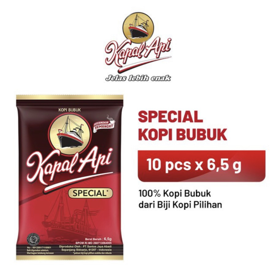 

Kopi Kapal Api Renceng 6,5 gram kecil