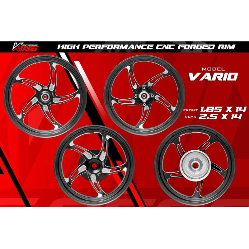 VELG KING SPEED FORGED RIM v2 PNP HONDA VARIO 125 150 PCX CBU ORIGINAL VIETNAM