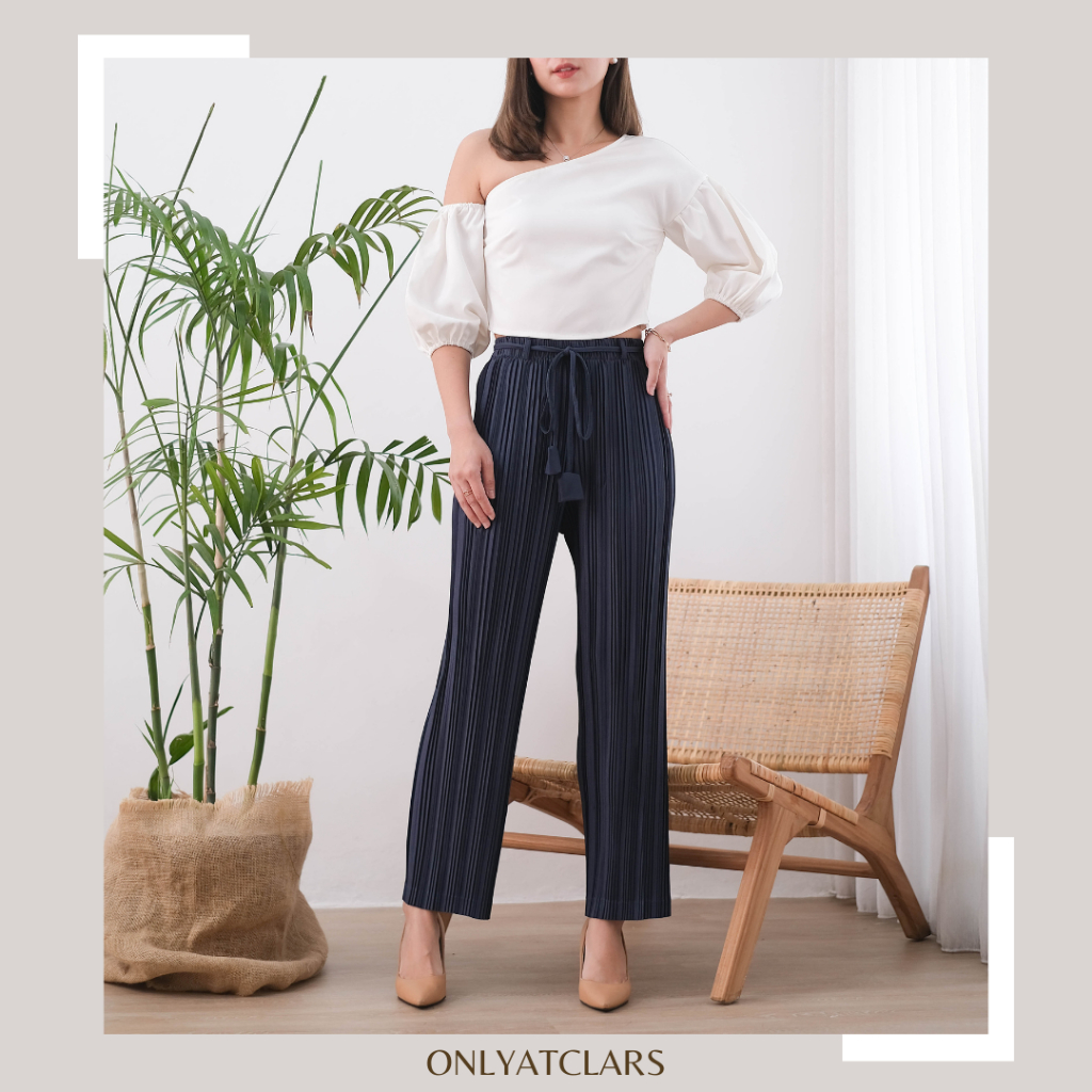 JESSIE PLEATS CULLOTE Celana kulot plisket panjang korea jumbo wanita