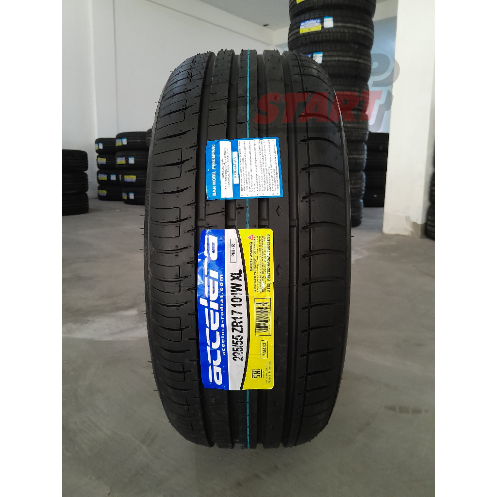 Ban mobil terbaru tubeles merk accelera ukuran 225 55 R17 typ phi-r ban mobil inova juke alphard rai