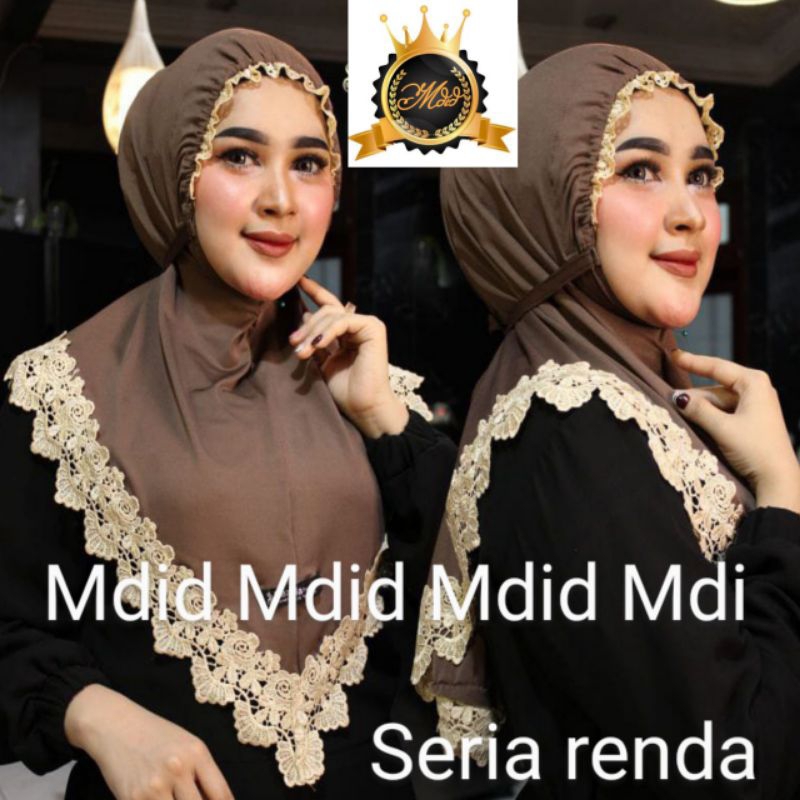 hijab instan/setandar siria gotik renda