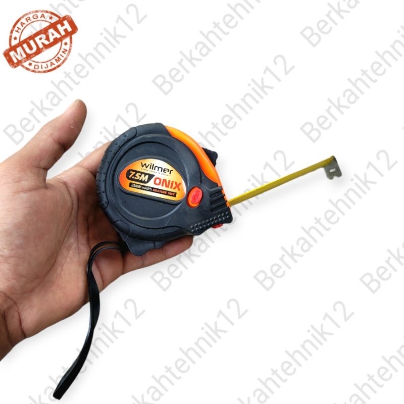 Meteran KARET ERDOS VIPER 7,5 m BAGUS - Meter Gulung  tukang bangunan - Measurement Tape Rubber