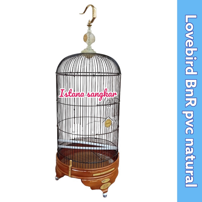 SANGKAR KANDANG LOVEBIRD BnR PVC NATURAL