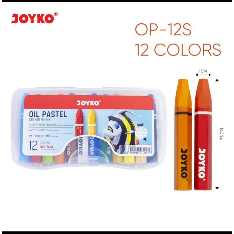 

crayon joyko 12 warna OP-12s