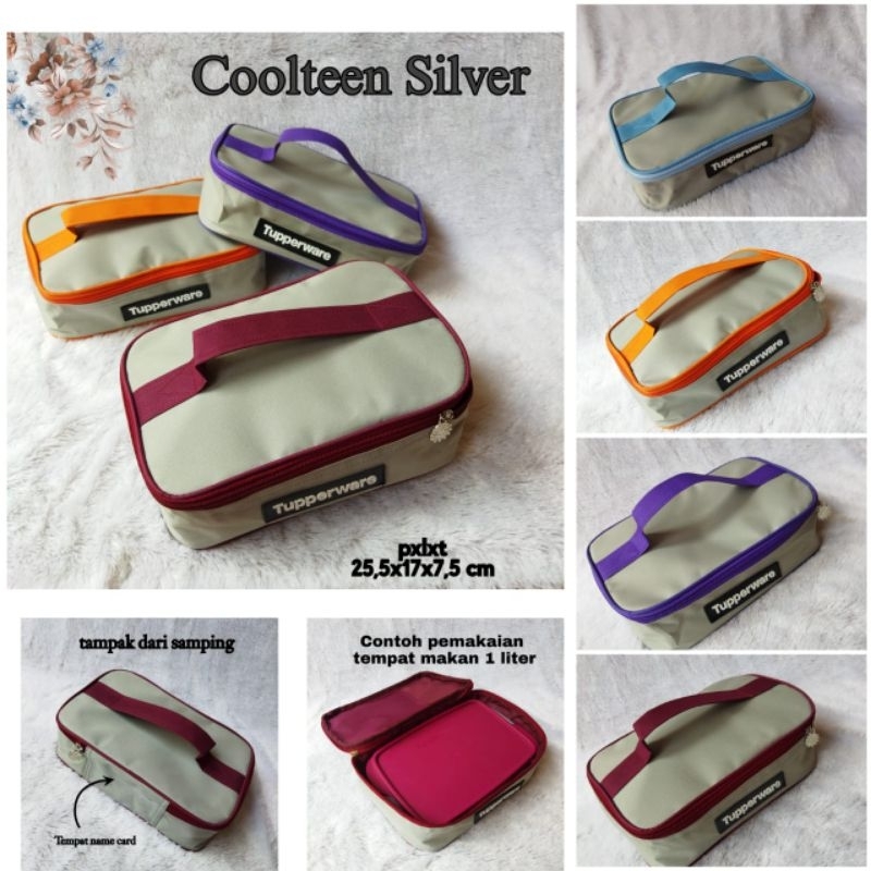 Tas bekal Coolteen Silver series ( Zipper bunga es)