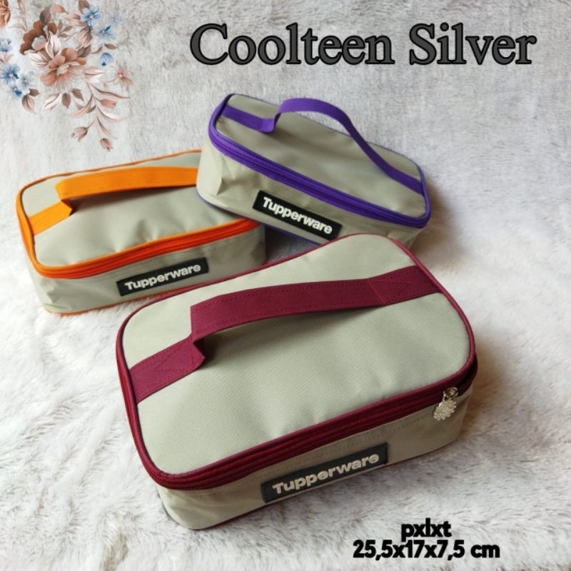 Tas bekal Coolteen Silver series ( Zipper bunga es)