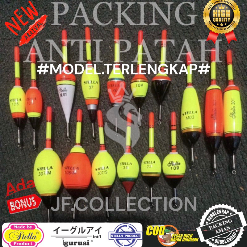 TERLENGKAP Pelampung Pancing Stella bulat Starlet ukuran kecil, besar, sedang. pelampung Stella Kamb