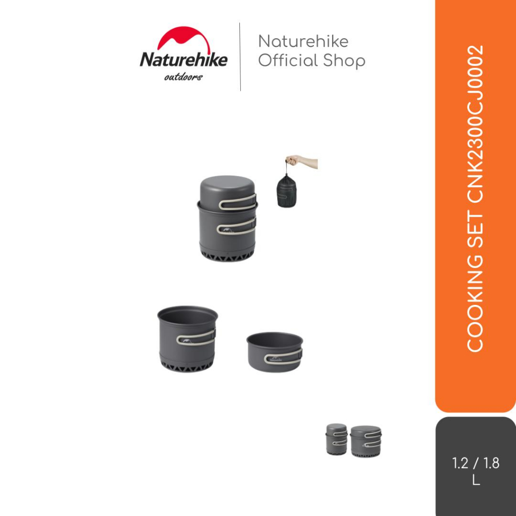 COOKING SET / NESTING / PANCI WAJAN CAMPING NATUREHIKE CNK2300CJ0002