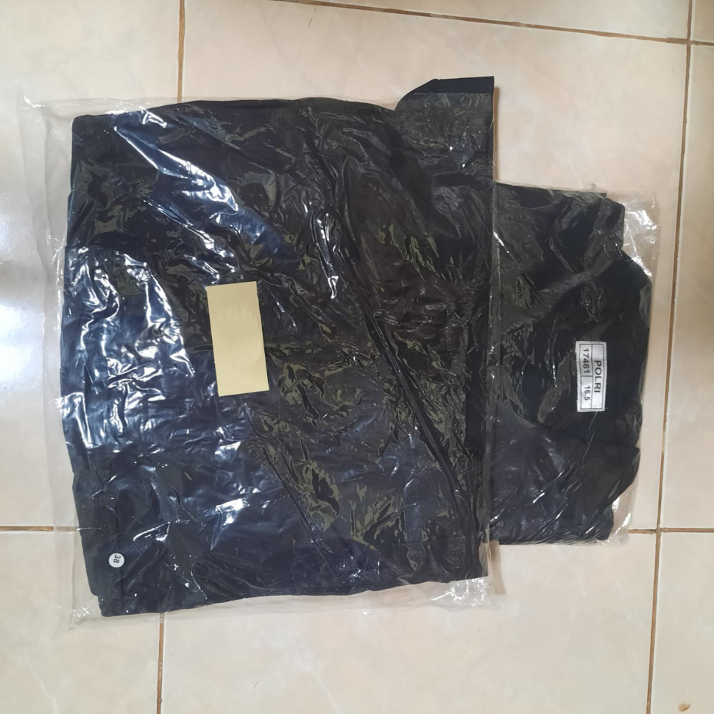 PDL HITAM BRIMOB JATAH (UK baju : 16,5 , UK celana : 38)