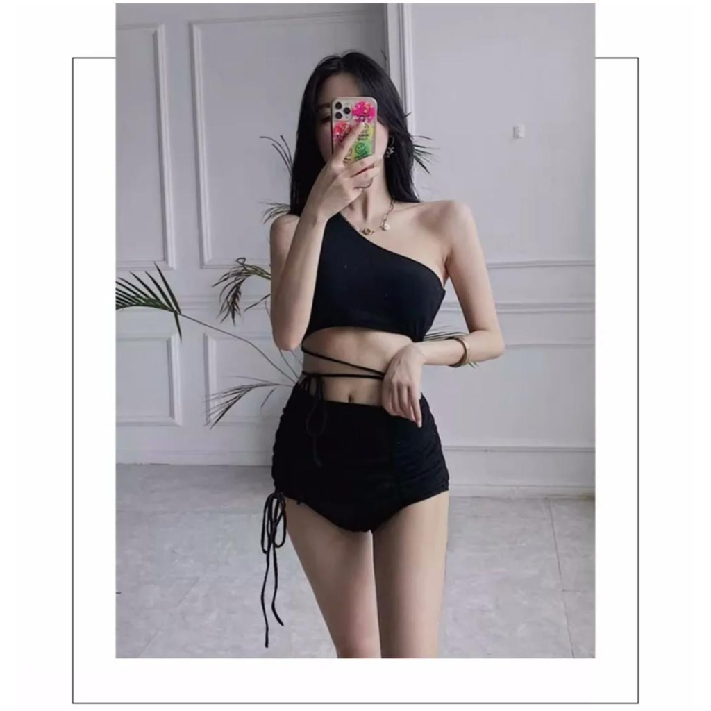 OVINA.IDN STUNT Bikini Set - basic bikini high waist korea swimwear swimsuit import beachwear bikini