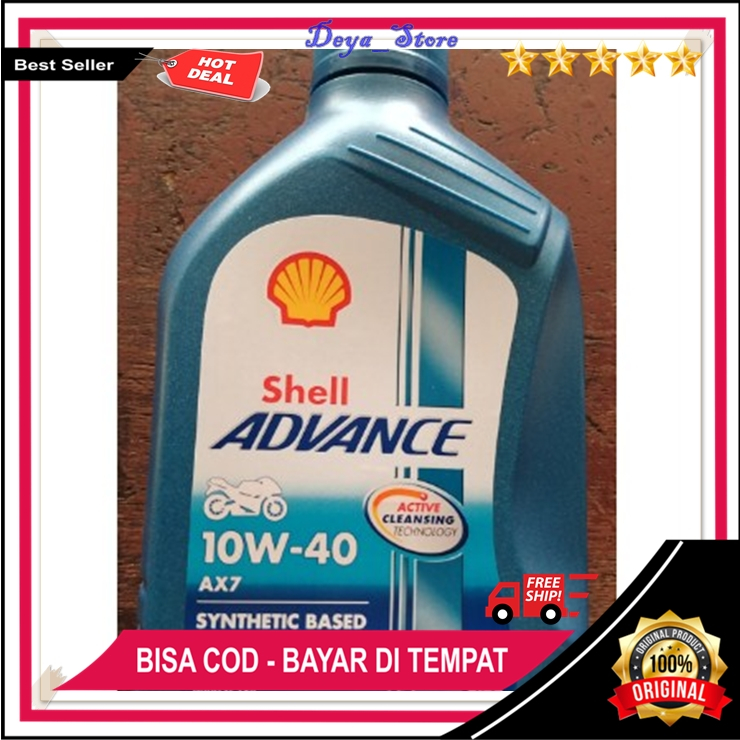 Oli Mesin Shell Advance Motor Oli Shell Advance Original Oli Shell AX7 10w 40 800ml Untuk Motor Bebe