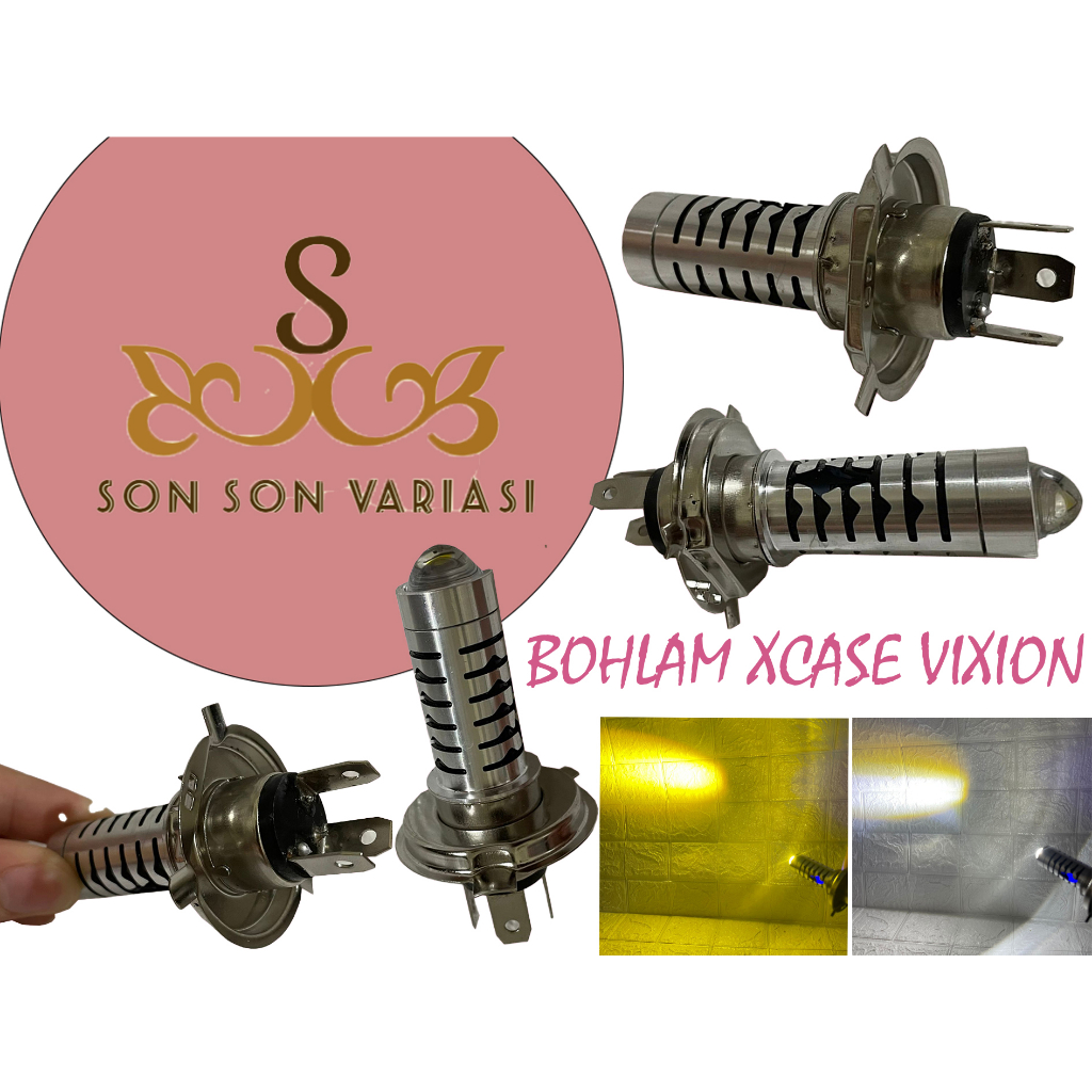 Bohlam Lampu Depan LED 2 warna H6/M5 Hi low Xcase Supra Jupiter Vario Mio beat soul GT(SEMOA BEBEK H