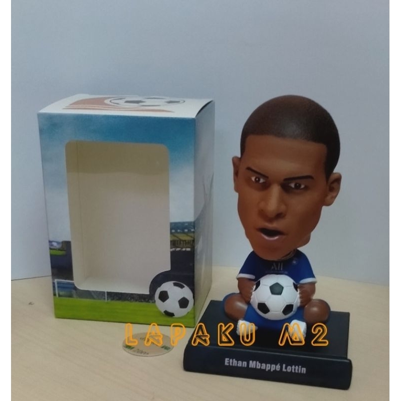 Figure/Pajangan Dasboard mobil Bobble Head Ethan Mbappe Lottin