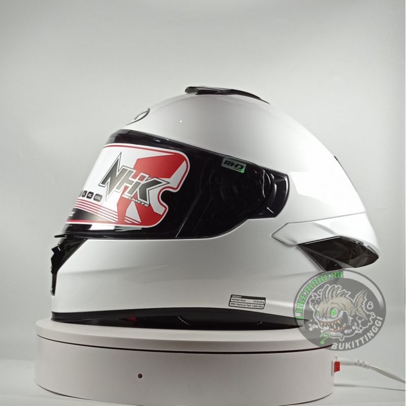 HELM NHK FULLFACE MARK 1 ELITE SOLID WHITE